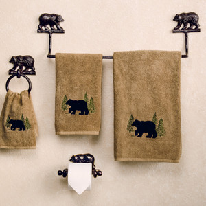 Kodiak Bear Cast Bath Hardware