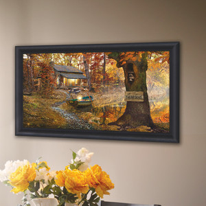 Personalized Lake Lodge Framed Art