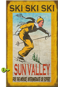 Ski Ski Ski Personalized Signs