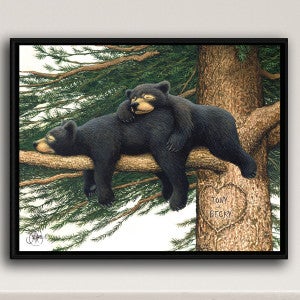 Loving Bears Personalized Wall Art