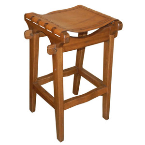 Santa Fe Rustic Stool with Nail Heads