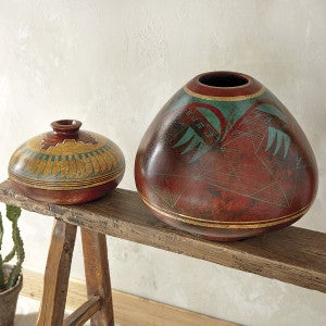 Southwestern Clay Pottery Vases