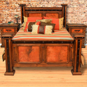 Natural Patina Copper Bed