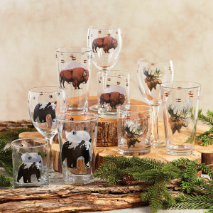 Rustic Wildlife Glassware Collection