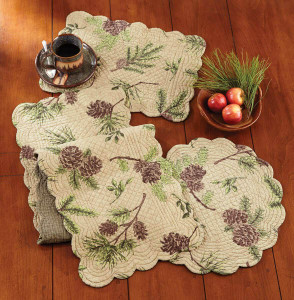 Pinecone Valley Table Linens