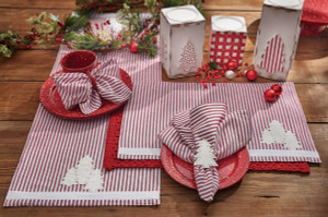 Candy Cane Trees Table Linens