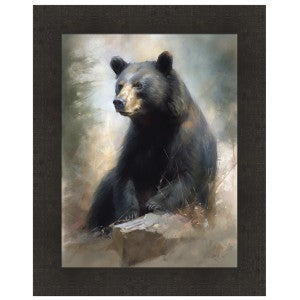 Black Bear Elegance Wall Art