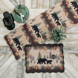 Cozy Cabin Bears Table Linens