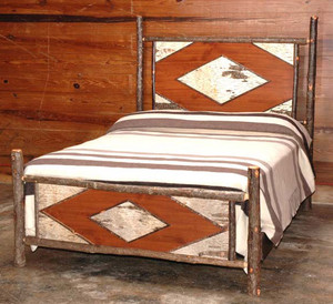 Black Forest Hickory Diamond Birch Bark Bed