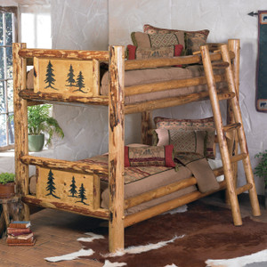 Rocky Mountain Log Bunk Bed