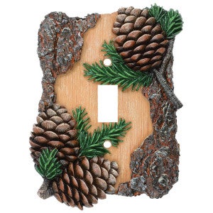 Ponderosa Pinecone Switch Covers