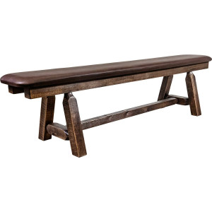 Denver Plank Bench with Saddle Seat - 6 Foot