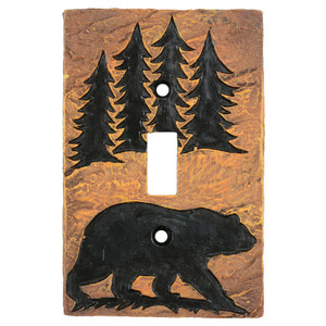 Bear Forest Stone Switch Covers