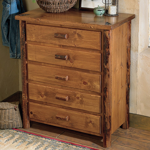 Moose Creek Log 5 Drawer Chest Moose Creek Log 5 Drawer Chest