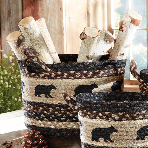 Black Bear Braided Utility Basket - Medium Black Bear Braided Utility Basket - Medium