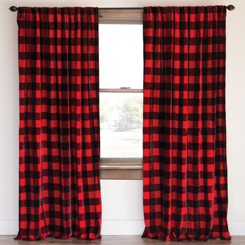 Buffalo Plaid Plush Drapes Buffalo Plaid Plush Drapes
