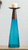 Reversible Candle Holder / Vase with Crackled Turquoise Glass and Candle - Large Reversible Candle Holder / Vase with Crackled Turquoise Glass and Candle - Large